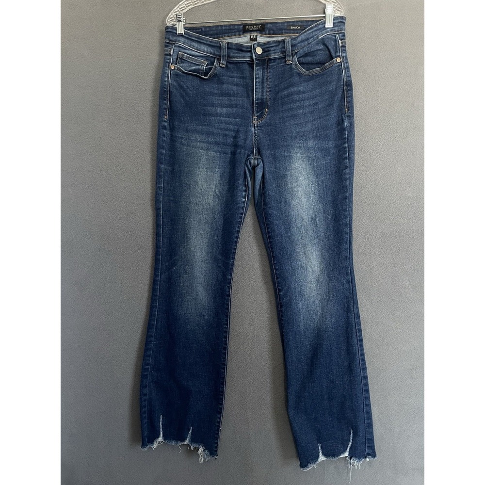 Judy Blue Boot Cut Jeans Womens 13/31 High Rise Blue 30Lx32w